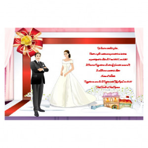 Invitatie Nunta Magnetica MG55