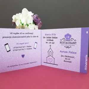 Invitatie Nunta Poveste Flower