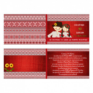 Invitatie Nunta Traditional Romanesc