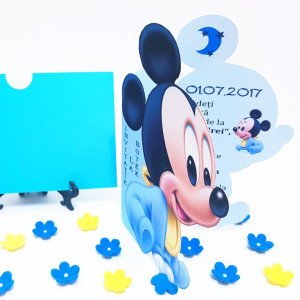 Invitatii Botez Contur Mickey Mouse 5