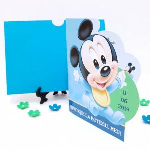 Invitatii Botez Contur Mickey Mouse 9