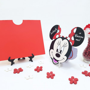 Invitatii Botez Contur Minnie Mouse 1
