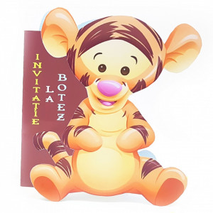 Invitatii Botez Contur Tigger