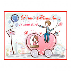 Marturie Nunta Magnet Dreptunghi DR377
