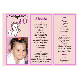 Meniu Botez cu Foto Fete Disney 6