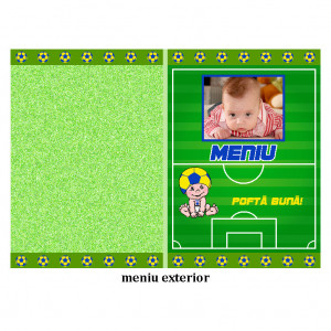 Meniu Botez cu Foto Fotbal 13