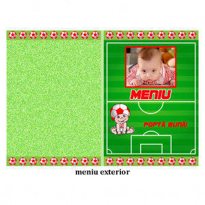 Meniu Botez cu Foto Fotbal 3
