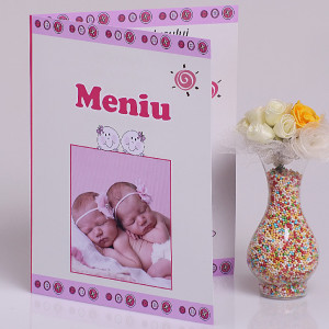 Meniu Botez cu Foto Gemeni Bebelusi