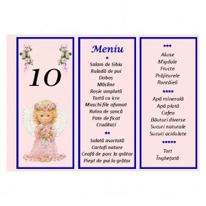 Meniu Botez Simplu Fetite Disney 3