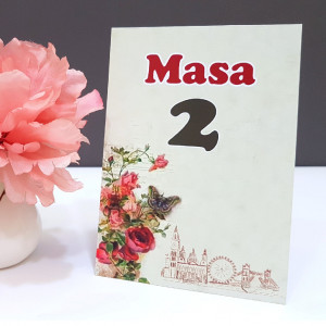 Nr de masa 2 in 1 Nunta-Botez NB8