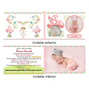 Invitatie Botez Dubla Ciupercuta