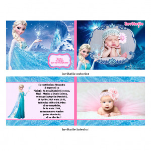 Invitatie Botez Dubla Elsa