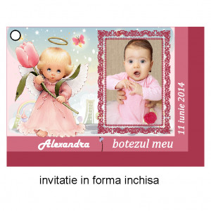 Invitatie Botez Ingeras Disney 5