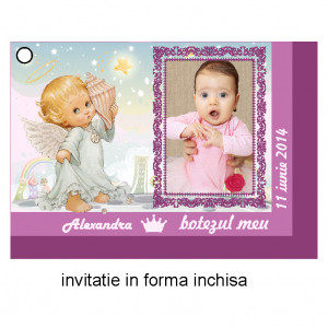Invitatie Botez Ingeras Disney 7