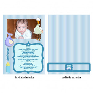 Invitatie Botez Papirus Disney Bebe 19