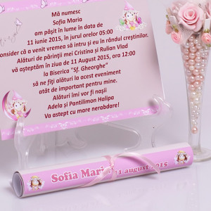Invitatie Botez Papirus Fairy
