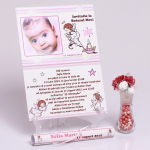 Invitatie Botez Papirus Ingeras 2