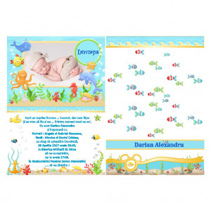Invitatie Botez Papirus Marin