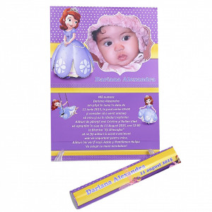 Invitatie Botez Papirus Printesa Sofia 2