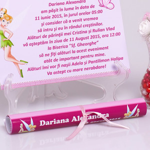 Invitatie Botez Papirus Tinkerbell 1