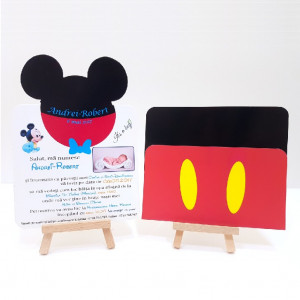 Invitatie Botez PRO Mickey Mouse 2