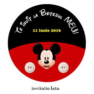 Invitatie Botez Rotunda Mickey Mouse 3