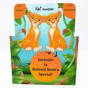 Invitatie Gemeni 2 Regele Leu - In Jungla