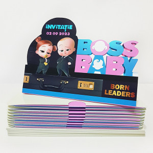 Invitatie Gemeni Baby Boss FB2