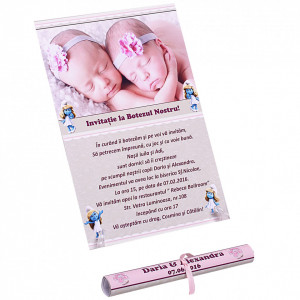 Invitatie Gemeni Papirus 2-Strumfite