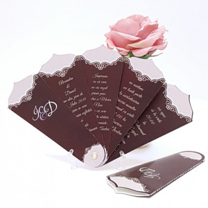 Invitatie Nunta Evantai EV11