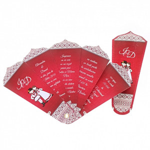 Invitatie Nunta Evantai EV14
