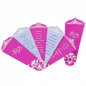 Invitatie Nunta Evantai EV8