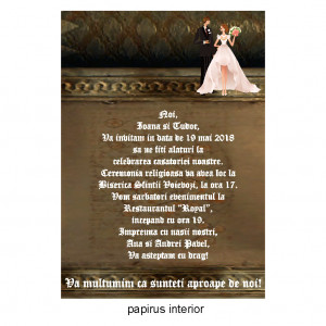 Invitatie Nunta Papirus INPAP6