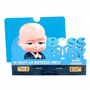 Invitatii Botez Contur Baby Boss 13