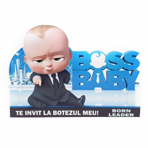 Invitatii Botez Contur Baby Boss 5