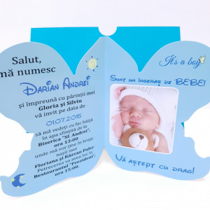 Invitatii Botez Contur Ingeras B2