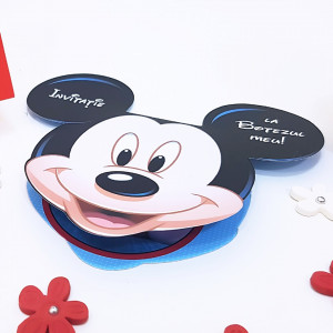 Invitatii Botez Contur Mickey Mouse 1