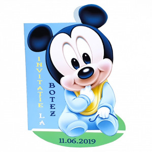 Invitatii Botez Contur Mickey Mouse 8