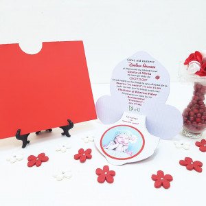 Invitatii Botez Contur Minnie Mouse 1