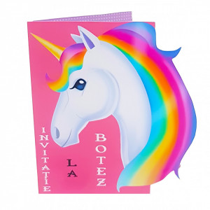 Invitatii Botez Contur Unicorn 2