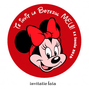 Invitatii Botez Rotunde Minnie Mouse 2