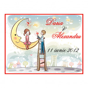 Marturie Nunta Magnet Dreptunghi DR384