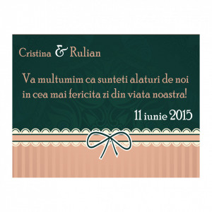 Marturie Nunta Magnet Green