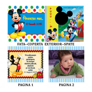 Marturii Botez Carticica 6 Foto Mickey Mouse 3