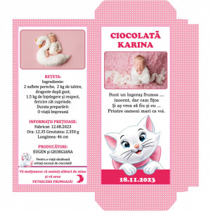 Marturii Botez Cutie de Ciocolata Pisicile Aristocrate 8