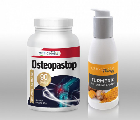 OSTEOPASTOP + CURCUMA Therapy- TURMERIC gel antiinflamator