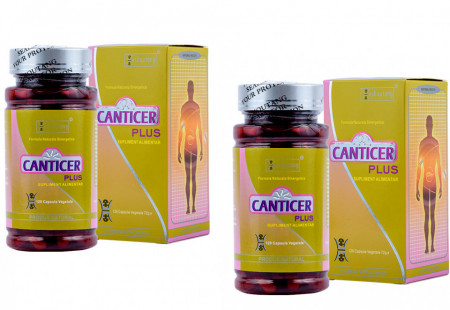 CANTICER PLUS - Pachet 2 flacoane + GRATUIT la prima comandă cartea ”Ce mănânci ca să combați cancerul”