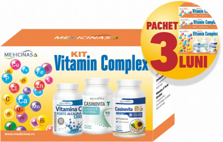 3 x KIT Vitamin Complex - redă energia și luptă contra anemiei