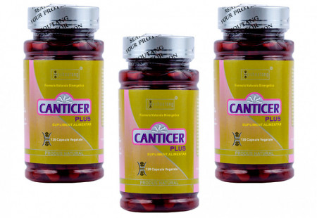 CANTICER PLUS - Pachet 2 luni + GRATUIT la prima comandă cartea ”Ce mănânci ca să combați cancerul”