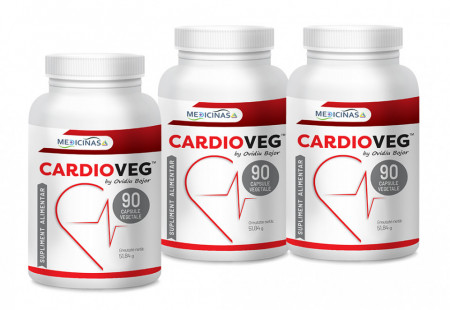 CardioVeg - Pachet 3 luni + GRATUIT la prima comanda cartea ”Ce mănânci ca să îți salvezi inima”